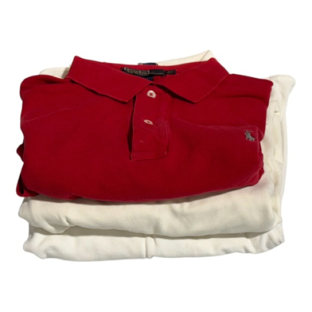 Lot Of 3 Vintage Polo by Ralph Lauren Polo Shirt Men's XL 100% Cotton